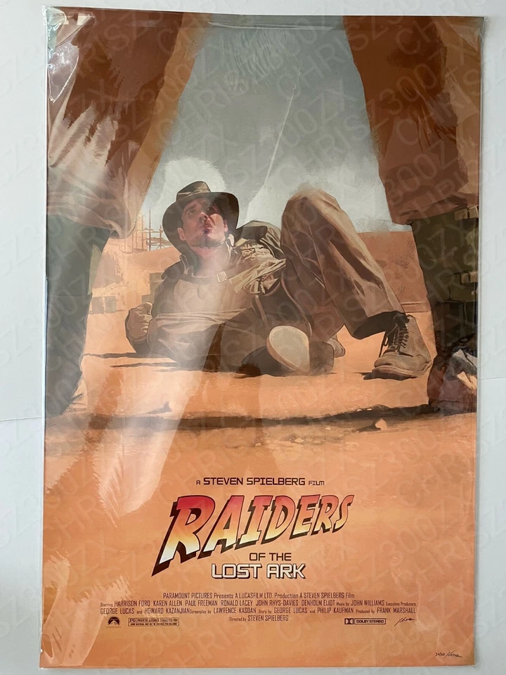 Indiana Jones Raiders of the Lost Ark Yvan Quinet Poster Print SIGNED Mondo DENT - Image 1 of 2