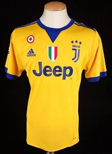 Soccer Adidas Juventus Cristiano Ronaldo # 7 Away Jersey XL 2017/2018 Yellow Nwt - Picture 1 of 17