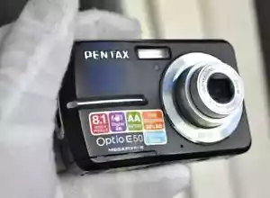 Pentax Optio E50 8.1MP Digital Camera blackTested - Picture 1 of 16