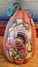 Jim Shore "So Blessed & Autumn Obsessed" Pumpkin Figurine, 6006693