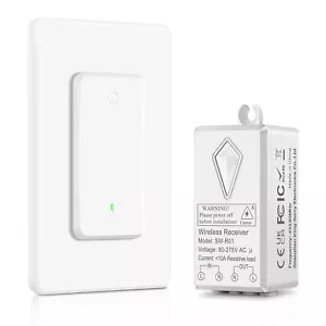 Portable Wireless Light Switch with Receiver Kit for Lamp ON/OFF Remote Control - Picture 1 of 8
