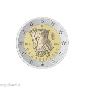 2 Euro Gedenkmünze/Sondermünze Italien 2014 200 Jahre Carabinieri - Bild 1 von 1