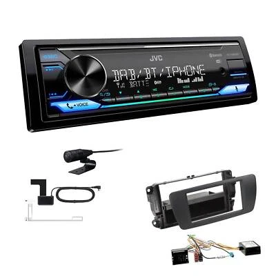 JVC Digital Autoradio DAB+ Bluetooth für Seat Ibiza IV Ibiza IV ST piano black - Bild 1 von 4