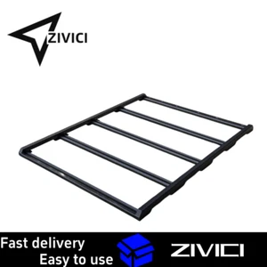 Black 1800 x1450 x 70mm Aluminium Low Profile Full Roof Rack with Uni struts - Picture 1 of 6