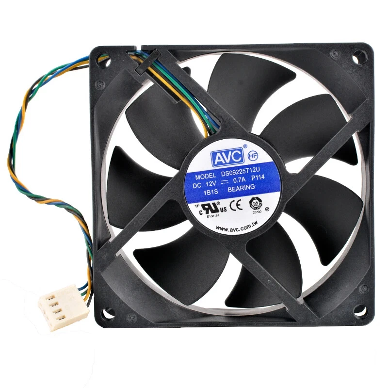 DS09225T12U 92mm 92x92x25mm DC12V 0.70A 4pin High speed axial flow cooling fan - Image 1 of 4