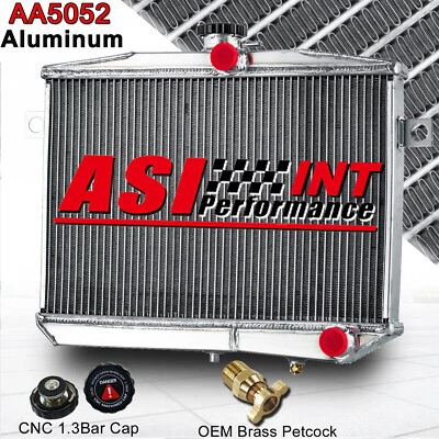 4 Row Aluminum Radiator for 1959-1970 Volvo Amazon P1800 W/B18 B20 GT MT US Foto 1 de 4