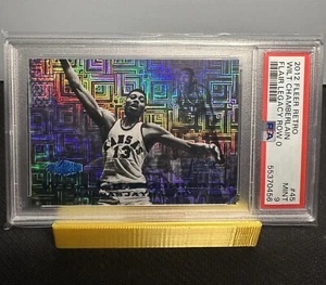 2012 FLEER RETRO FLAIR LEGACY ROW 0 #45 WILT CHAMBERLAIN HOF #/100 LOW POP PSA 9 - Picture 1 of 4