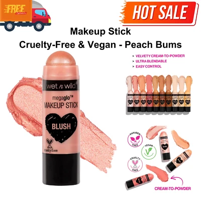 化妆棒,可建造颜色,多功能使用,无残忍和素食 - Peach Bums — 第 1/4 张图片