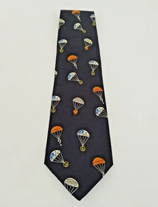 Cravatta Uomo Moschino Originale Vintage Paracaduti 100% Seta Silk Ottima - Foto 1 di 9