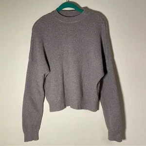 Abercrombie & Fitch Chunky Sweater Xtra Small Grey Brown - Picture 1 of 6