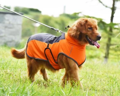 Dog Coats for Large Dogs Winter Waterproof Boxer Clothes Warm Fleece Vest Jacket - Image 1 of 4