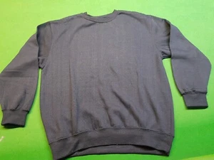 Solutions Boys Navy Blue Fleece Crew Neck Long Sleeve Sweater Uniform Size 12 - Picture 1 of 2