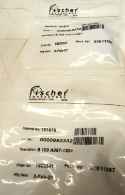 FISCHER CONNECTORS S-103-A057-130+ 7 PIN CONNECTOR