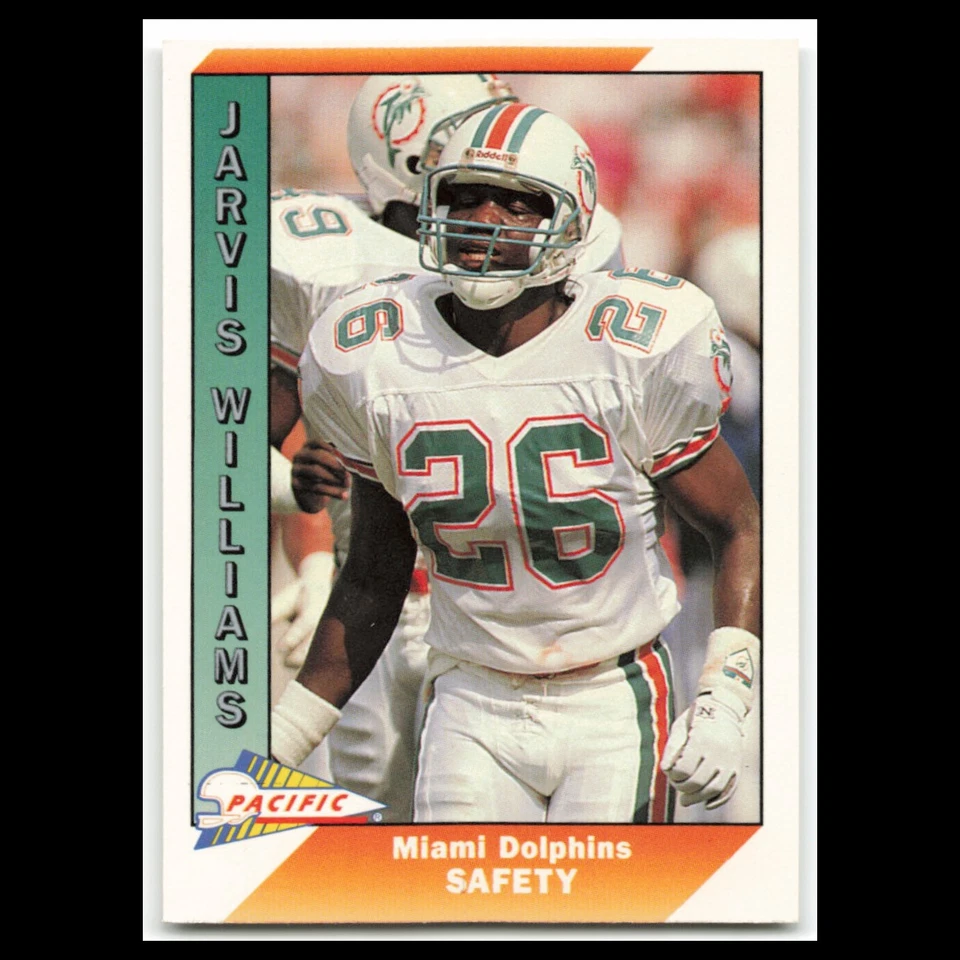 Jarvis Williams #279 1991 Pacific Miami Dolphins Football Card NFL NM - Image 1 of 3