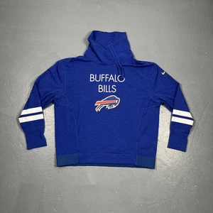 Buffalo Bills Nike OnField DriFit High Neck Sweatshirt Blue L Wmns NFL Casual - Picture 1 of 6