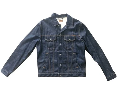 NUDIE Robby Denim Jacket Dry Ace Selvage sz Large  - image 1 of 4