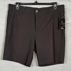 PGA Tour Men's Flat-Front 4-Way Stretch 9" Shorts DK grey Heather, 38 $68 - Picture 1 of 10