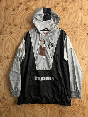 Chaqueta Mitchell & Ness Oakland Raiders NFL Retro 1/2 Cremallera Para Hombres XL Retro Foto 1 de 4