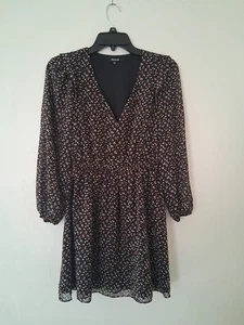 Madewell Women's V-Neck Long Sleeve Cinch Waist Floral Mini Dress Size Xsp A7 - Imagen 1 de 11