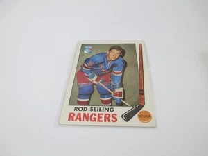 Tarjeta de hockey vintage Topps 1969 Rod Seiling New York Rangers NHL - Imagen 1 de 2