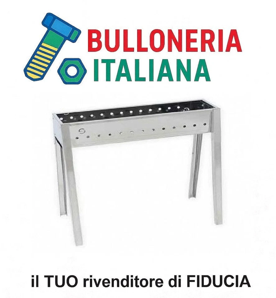 CANALINA INOX PER ARROSTICINI ABRUZZESI 60-80 cm BBQ SPIEDINI GRIGLIA manuale - Immagine 1 di 4