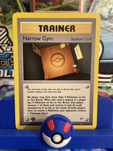 2000 Pokemon Gym Heroes 1st Edition Trainer Narrow Gym #124/132 NM - Picture 1 of 3