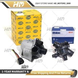 Electric Engine Water Pump + Thermostat FOR BMW X3 X5 N54 N55 3.0L 135i 335i - Picture 1 of 6