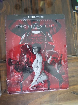 GHOST IN THE SHELL 4K ULTRA HD SEALED STEELBOOK JOHANNSON BEST BUY SEALED NEW - Image 1 of 2