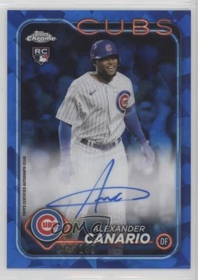 2024 Topps Chrome Sapphire Edition /199 Alexander Canario #CSA-AC Rookie Auto RC - Image 1 of 2