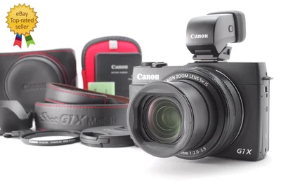[TOP MINT] Canon PowerShot G1 X Mark II 13.1 MP Digital Camera Black From JAPAN - Image 1 of 4
