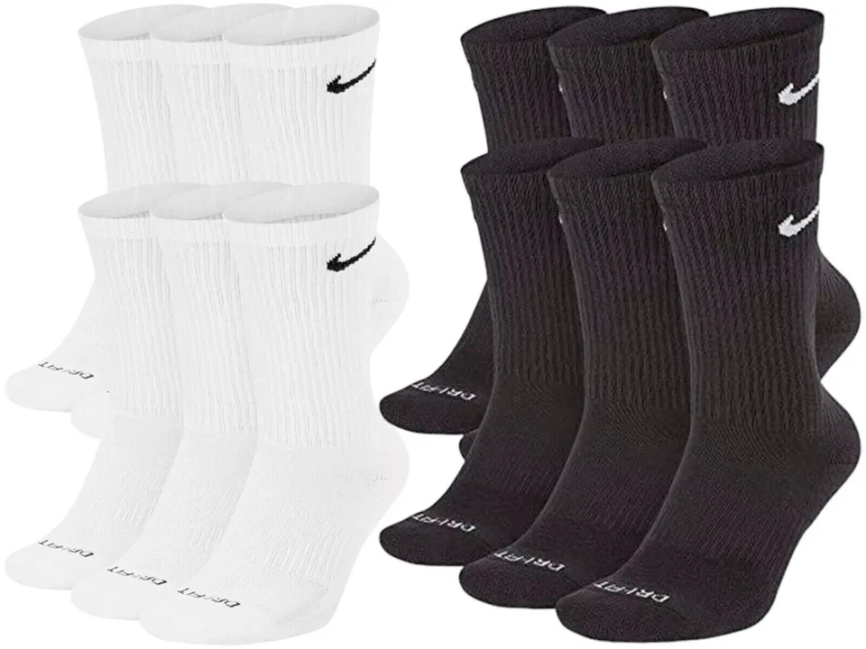 6 Paar Nike Socken Dri-Fit Everyday Fußball Tennis Socken - Bild 1 von 1