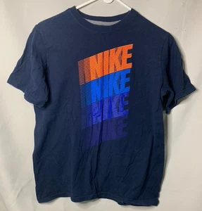 Boy's Nike Size XL - Blue & Orange Short Sleeve Top Tee Shirt - Picture 1 of 3