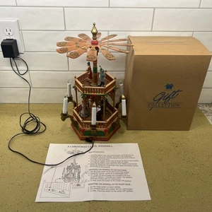EIN WEIHNACHTSLIED WINDMÜHLE dreht sich spielt Musik AVON 2002 elektrisch animiert funktioniert - Bild 1 von 9
