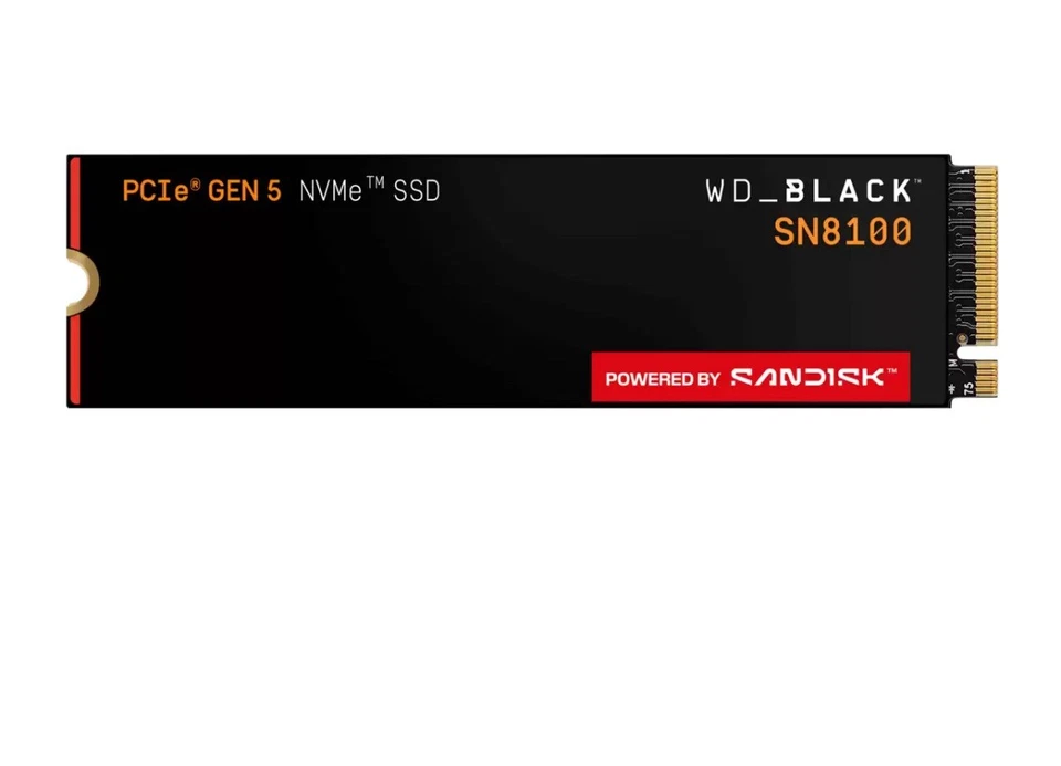 WD_BLACK 1TB SN8100 SSD WDS100T1X0M-00CMT0 Gen 5 WD black New/Opened box - Image 1 of 3