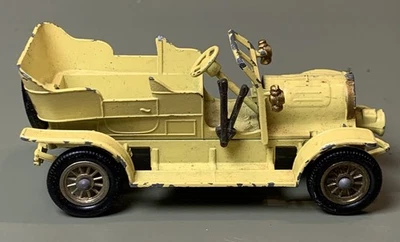 Vintage Lesley Yellow 1904 Spyker Diecast Vehicle Made In England - Image 1 of 4