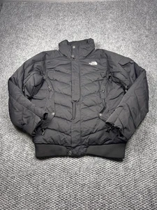 The North Face Jacket Womens Medium Black 600 Fill Down RECCO Hooded Puffer Ski - Picture 1 of 10