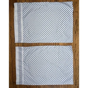 Vintage Dan River Leaf Print Pillowcase Set Cottage Core Fall Cutter Fabric - Picture 1 of 5