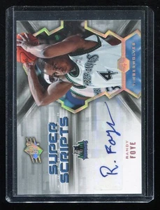 2007-08 SPx Super Scripts Autograph #SS-RF Randy Foye Auto - Timberwolves BV $10 - Afbeelding 1 van 2
