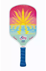 4Joy Pickleball Paddle Sunset Design Comfort Grip T700 Carbon Fiber Thermoformed - Picture 1 of 7