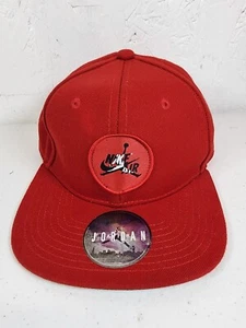 Nike Air Jordan Youth/Childs Jumpman Snapback Hat Red Cap Unisex - Picture 1 of 6
