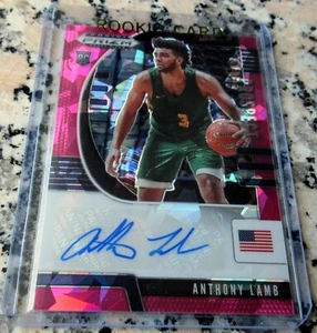 ANTHONY LAMB 2020 Prizm Pink Cracked Ice SP Auto Rookie Card RC Logo Warriors🔥$ - Picture 1 of 2
