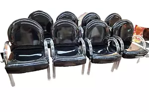 Set of 8 Pace Collection Waterfall Lucite Armchairs by Leon Rosen SHIPPING uShip - Picture 1 of 11