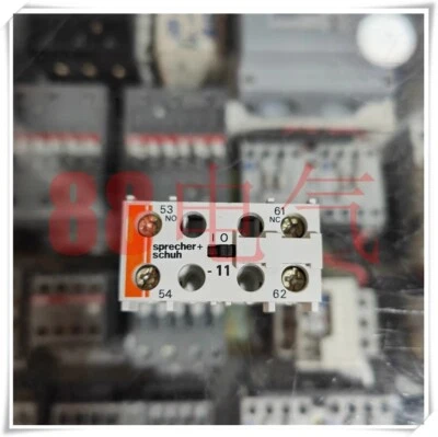 1pcs Used sprecher+schuh CS4-P-11 [1NO+1NC] auxiliary contact - Image 1 of 2