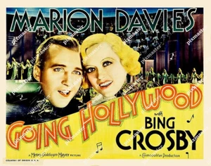 GOING HOLLYWOOD 1933 11 X 14 MARION DAVIES BING CROSBY HALBES BLATT LOBBYKARTE HS - Bild 1 von 1