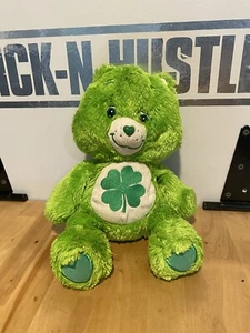 CARE BEARS 2006 Floppy & Fluffy Good Luck Bear 12” Plush Stuffed Animal - Picture 1 of 6