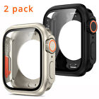 Pack de 2 étuis housse complète protection d’écran pour Apple Watch Series 9 8 7 6 5 SE 44/45