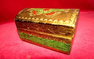 UNIQUE HANDMADE VINTAGE WOODEN BOX JEWELLERY/GIFT CASE BOX ORGANIZER BOX - Picture 1 of 12