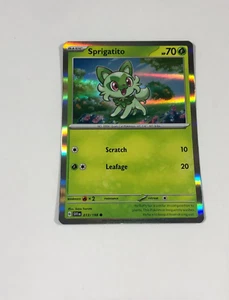 Pokemon Card Scarlet & Violet Holographic Sprigatito 013/198 NM - Picture 1 of 3