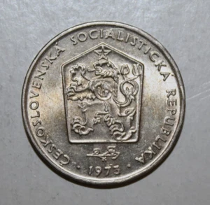 S2 - Czechoslovakia 2 Koruny 1973 Brilliant Uncirculated Coin - Czech Lion - Picture 1 of 2
