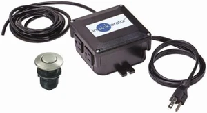Kit de interruptor de aire para eliminación de basura InSinkErator, botón de interruptor de fregadero de doble salida - Imagen 1 de 3